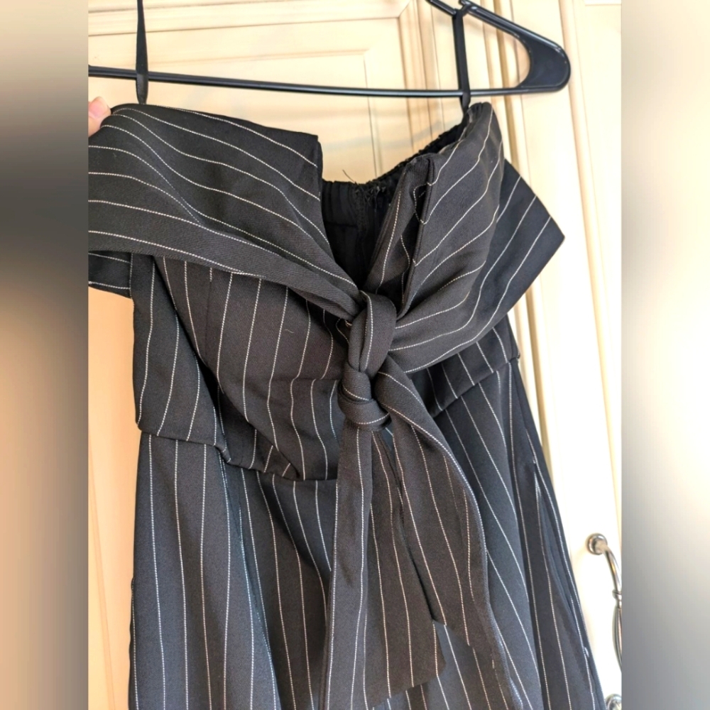 Black Strapless Jumpsuit, She & Sky, size XS